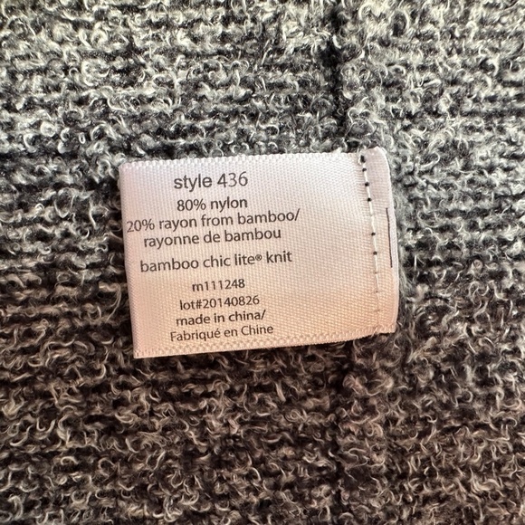 Barefoot Dreams Bamboo Chic Lite Open Waterfall Wrap Cardigan Size S/M Gray - Picture 10 of 10